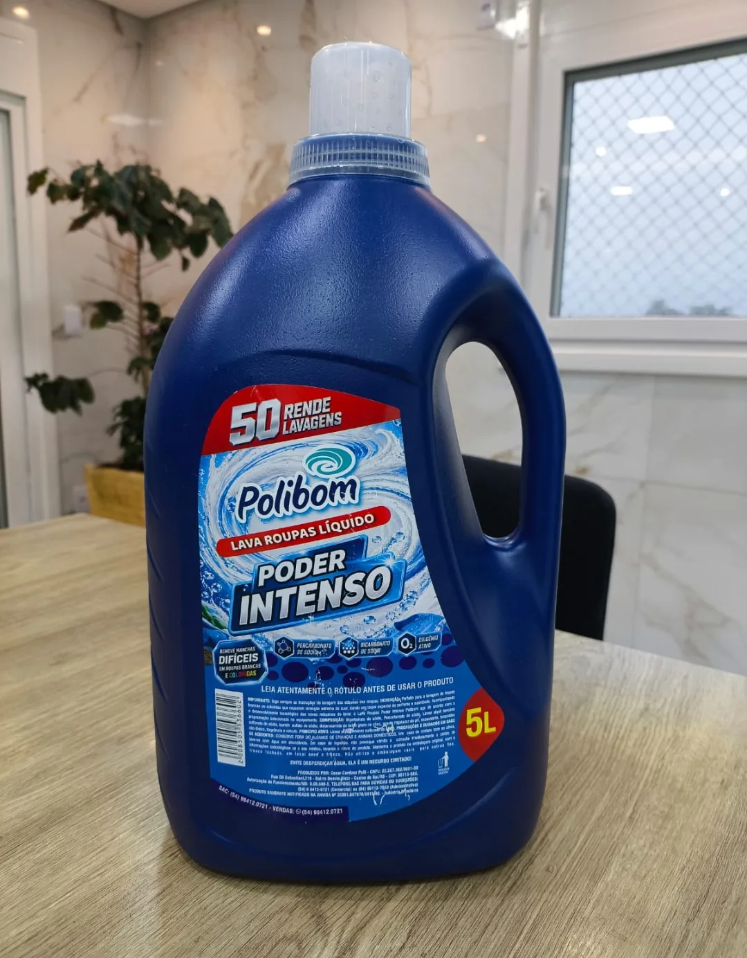 Lava roupa intenso com bicarbonato e percabornato 5lt