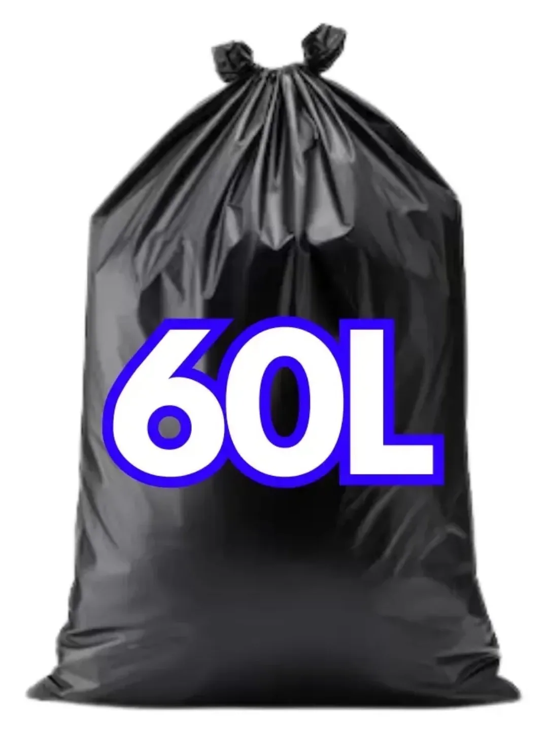Saco lixo preto 60lt , com 100 und